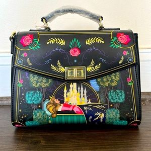 NWT Loungefly Folkart Sleeping Beauty Purse